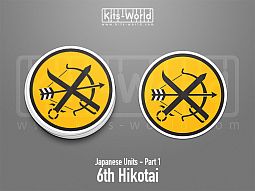 Kitsworld SAV Sticker - Japanese Units - 6th Hikotai 